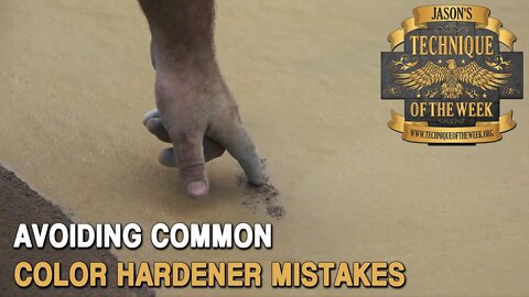 Common Color Hardener Mistakes