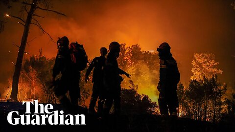 Firefighters tackle wildfires on the edge of Athens