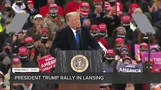 President Trump rally held in Lansing