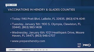 Hendry and Glades Counties begin vaccinations