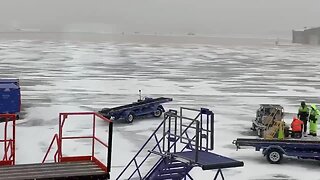 Snow at KCI on Saturday