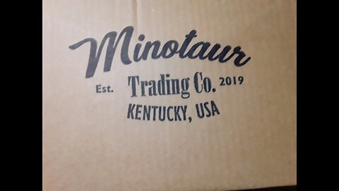 Mystery box from Minotaur trading company unboxing