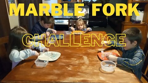 Marble Fork Challenge! | Krazy Kidz Creations