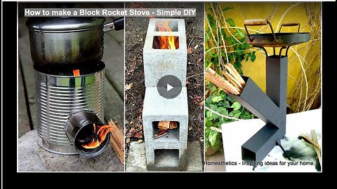How to make a Block Rocket Stove - Simple DIY