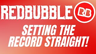 Redbubble Setting The Record Straight