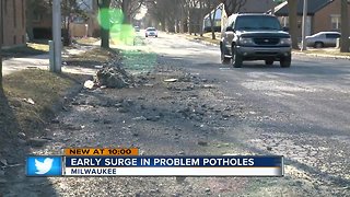 Increase in reported potholes this year in Milwaukee