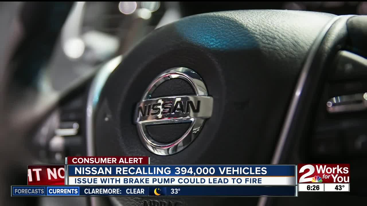 Nissan recalling 394,000 vehicles