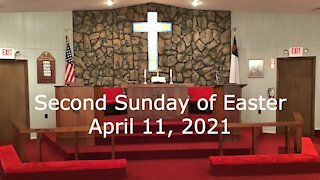 Second Sunday of Easter Worship - April 11, 2021
