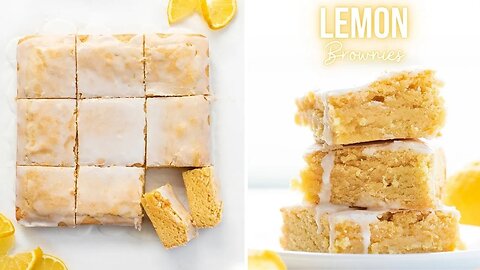 How to Make Lemon Brownies --iambaker.net