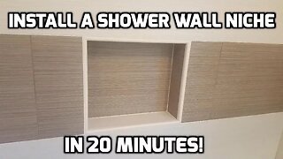 Install a Shower Wall Niche in 20 Minutes!