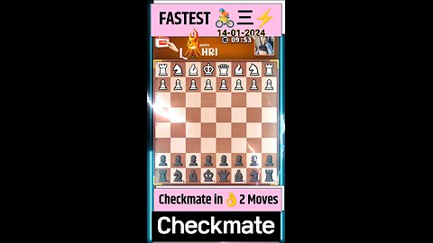 Fool's Mate: The Fastest Checkmate in Chess | #shorts #chess #checkmate
