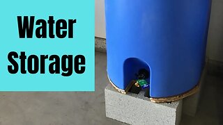 Emergency water supply: WaterPrepared 55 gallon storage tank