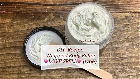 DIY How To Recipe - Restocking my BEST & Favorite Whipped Body Butter 💗 | Ellen Ruth Soap