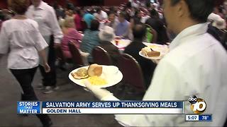 Salvation Army serves Thanksgiving meals