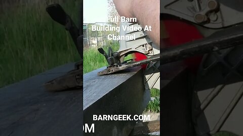 Cutting Posts/Timber Frame Barn Build