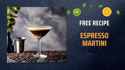 Free Espresso Martini Recipe ☕🍸✨Free Ebooks +Healing Frequency🎵