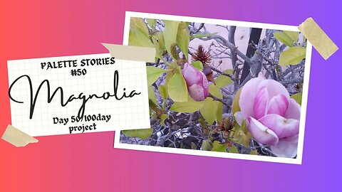 day #50/100 Magnolia flowers the art journey #unsplash #pexels #palettestories