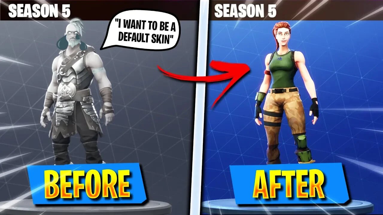 *NEW* HOW TO GET DEFAULT SKIN IN SEASON 5! FORTNITE NEW NO SKIN GLITCH  SEASON 5! DEFAULT SKIN GLITCH