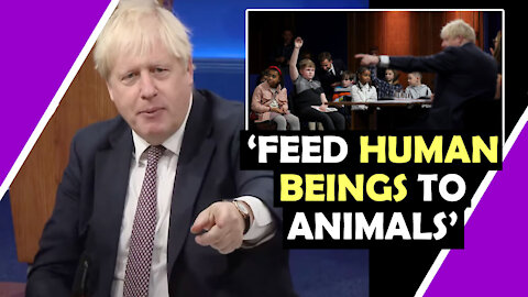 Boris Johnson suggests “We could feed some of the human beings to the animals ” Hugo Talks #lockdown