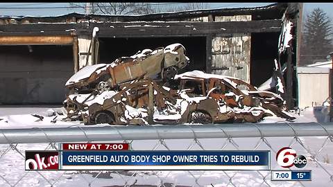 Greenfield auto body shop owner jumping hurdles to rebuild following fire