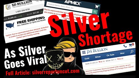Wall Street Bets Silver Stampede Leaves National Physical Silver Shortage, Dealers Halt Orders