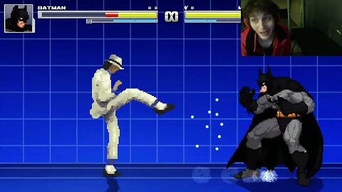 Batman VS Michael Jackson The Singer In An Epic Battle In The MUGEN Video Game With Live Commentary
