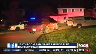 San Carlos Park house fire traced to bathroom fan