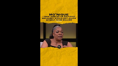 @therealmoworldwide I was labeled as difficult because I would not allow myself to be bullied