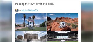Vegas Raiders helmet goes on tour of Las Vegas