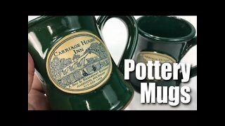 Ceramic Pottery Mugs from the old Carriage House Inn in Harrison, Michigan