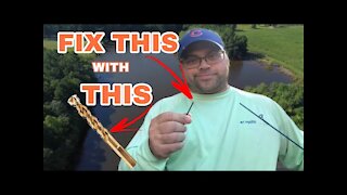 How to effectively fix a broken rod tip with a drill bit