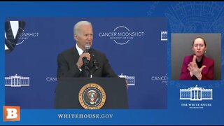 LIVE: President Biden telling us he’s going to cure cancer, again…