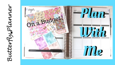 Plan With Me: Planning On A Budget, $6.50 Spread