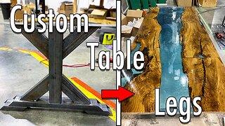 Building Custom Steel Legs for the Epoxy River Dining Table