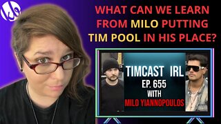 What can we learn from Milo putting Tim Pool in his place? Let's watch what happened.