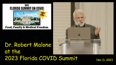 Dr. Robert Malone at the 2023 Florida COVID Summit