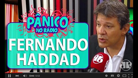 Carioca discute com Fernando Haddad, prefeito de São Paulo, durante o programa | Pânico