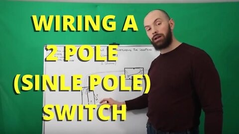 Wiring a 2 way (single pole) switch - Electrician Daily #Shorts