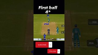 first ball 4 🥰 #games #gamingvideos #cricketgame #realcricket #ipl #ytshort #cricket #gaming #short