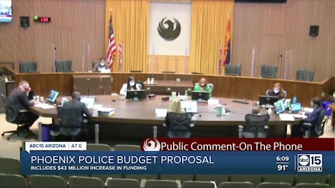 Phoenix police budget proposal