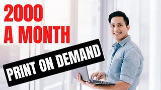 How to make 2000 a MONTH with Print on Demand
