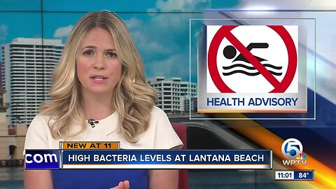 Elevated bacterial levels found at Lantana Beach
