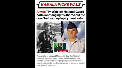 Veteran Rep. Who Lost Legs in War TORCHES Kamala's VP For Stolen Valor: 'Tim Walz Abandoned His Men'