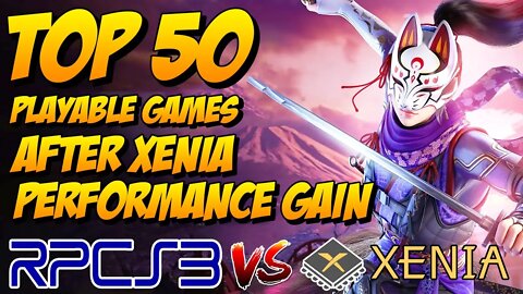 RPCS3 vs XENIA CANARY | Performance Test in 50 Games after xenia huge performance gain