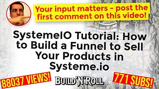 SystemeIO Tutorial: How to Build a Funnel to Sell Your Products in Systeme.io