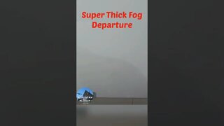 Plane Disappears into Fog #shorts