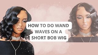 Wand Waves on A Bob Wig| Grown Woman Styles| Netties Hairtique