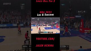 Lonzo Ball For 3 #nba #2k23 #lonzo ball #jalen uchiha #shorts