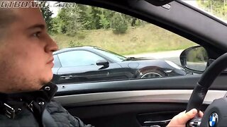 560 HP BMW M5 (Mk II) with aftermarket exhaust vs 580 HP Porsche 911 Turbo S (991 Mk II)