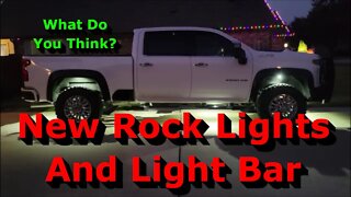I Added New Rock Lights and a LED Light Bar - What Do You Think?